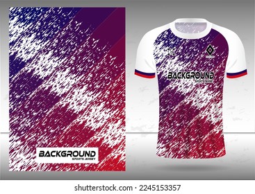 T-shirt sport design template, soccer jersey mockup for soccer club. Uniform front and back view