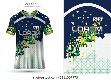 t-shirt sport design template, Soccer jersey mockup for football club. uniform front view.