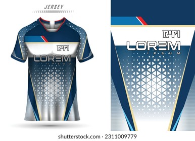 t-shirt sport design template, Soccer jersey mockup for football club. uniform front view.