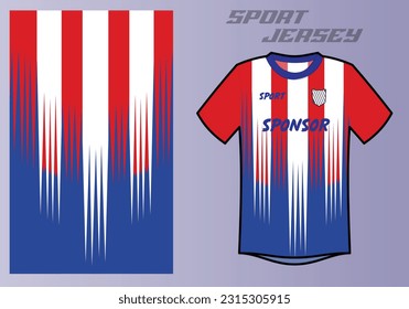 t-shirt sport design template, Soccer jersey mockup for football club. uniform front view.