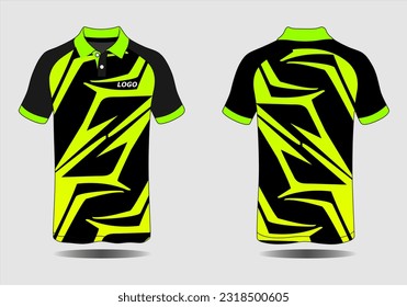 t-shirt sport design template, Soccer jersey mockup for football club. uniform front and back view.