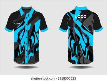t-shirt sport design template, Soccer jersey mockup for football club. uniform front and back view.