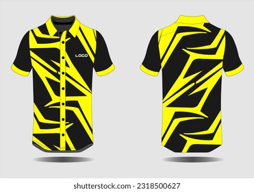 t-shirt sport design template, Soccer jersey mockup for football club. uniform front and back view.