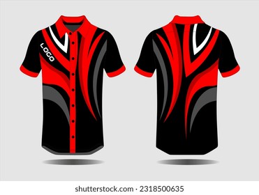 t-shirt sport design template, Soccer jersey mockup for football club. uniform front and back view.