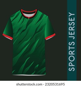 t-shirt sport design template, Soccer jersey mockup for football club. uniform front and back view.