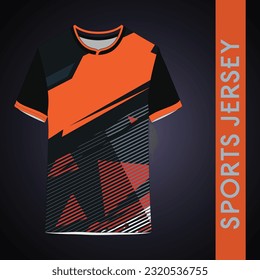 t-shirt sport design template, Soccer jersey mockup for football club. uniform front and back view.