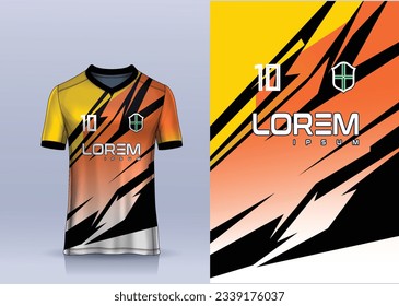 t-shirt sport design template, Soccer jersey mockup for football club. uniform front view.