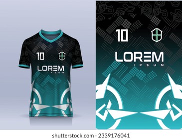 t-shirt sport design template, Soccer jersey mockup for football club. uniform front view.