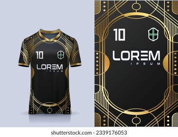 t-shirt sport design template, Soccer jersey mockup for football club. uniform front view.