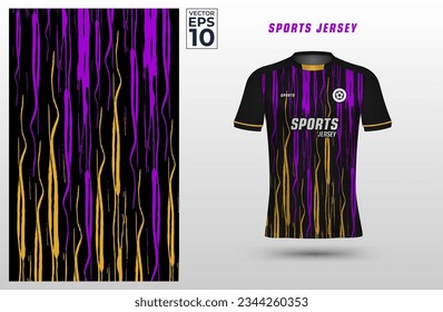 Plantilla de diseño deportivo de camisetas para la camiseta de fútbol con fondo de estampado abstracto. Uniforme deportivo en la vista frontal. La camiseta se burla del club deportivo. Ilustración vectorial