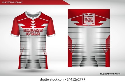 t-shirt sport design template, Soccer jersey mockup for football esport. uniform front view