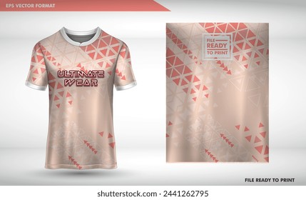 t-shirt sport design template, Soccer jersey mockup for football esport. uniform front view