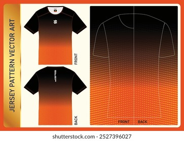 Tshirt sport design template Soccer jersey mockup for football club uniform front and back - Elevate your design game with our Customizable Jersey Pattern Vector File! This high-quality, scalable vect