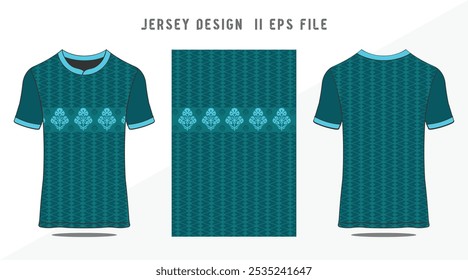 T-shirt sport design template for soccer jersey.