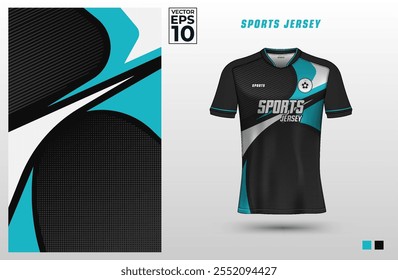 T-shirt sport design template for soccer, baseball, badminton, or volleyball jersey. Sport uniform in front view. Tshirt mock up for sport club. Vector Illustration