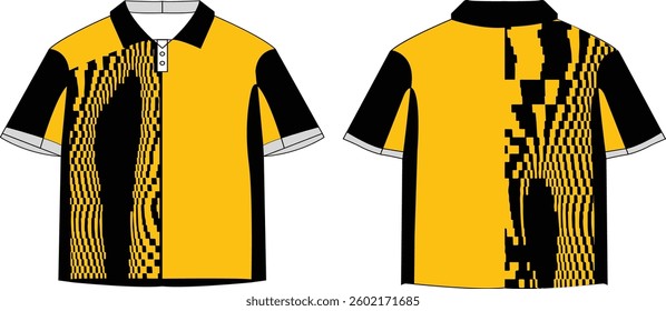 Tshirt sport design template soccer jersey mockup for football club uniform front and back