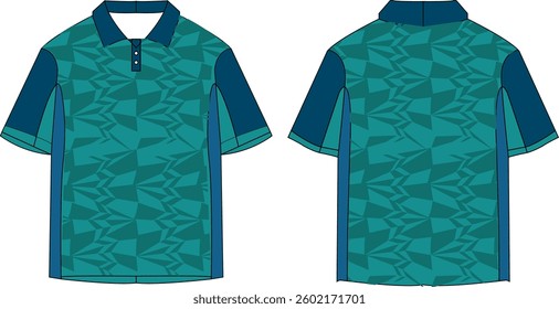 Tshirt sport design template soccer jersey mockup for football club uniform front and back