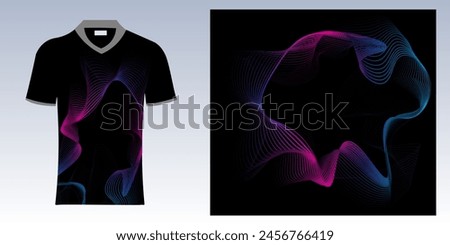 t-shirt sport design template, Soccer jersey mockup for football club. uniform front and back view.vector jersey modern
