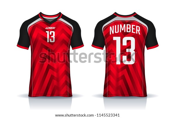 Tshirt Sport Design Template Soccer Jersey Stock Vector (Royalty Free ...