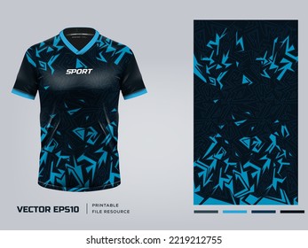 t-shirt sport design template. v neck Soccer jersey mockup and design include. Printable files.