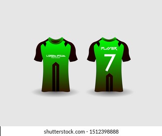 t-shirt sport design template,Soccer or football jersey mockup,uniform front and back view.