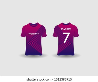 t-shirt sport design template,Soccer or football jersey mockup,uniform front and back view.