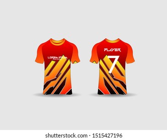 t-shirt sport design template,Soccer or football jersey mockup,uniform front and back view.