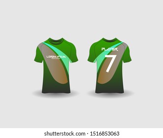 t-shirt sport design template,Soccer or football jersey mockup,uniform front and back view.