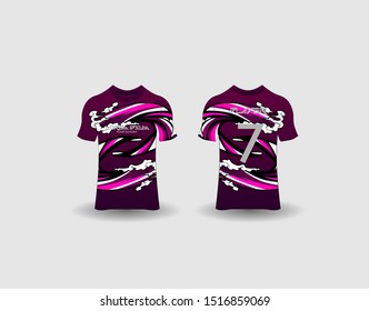t-shirt sport design template,Soccer or football jersey mockup,uniform front and back view.