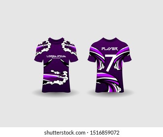 t-shirt sport design template,Soccer or football jersey mockup,uniform front and back view.