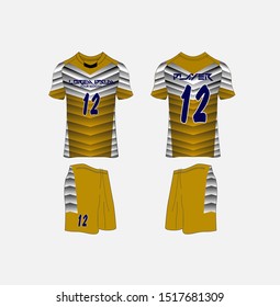 t-shirt sport design template,volleyball, Soccer or football jersey mockup,uniform front and back view.