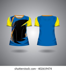 t-shirt sport design test mockup