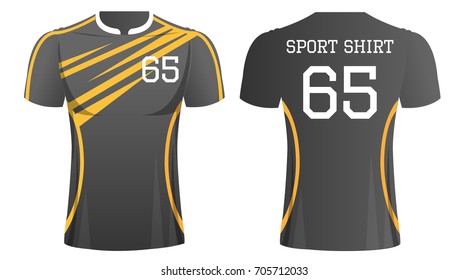 Tshirt Sport Design Template Soccer Jersey Stock Vector (Royalty Free ...