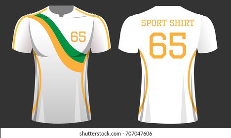T-shirt sport design ,Vector football t-shirt template.