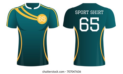 T-shirt sport design ,Vector football t-shirt template.