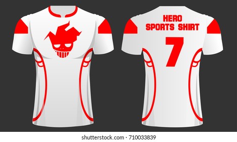 T-shirt sport design ,Vector football t-shirt template.