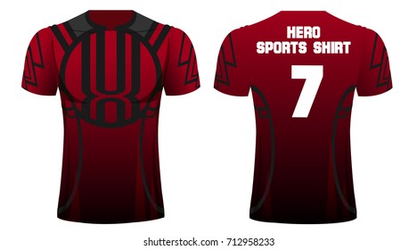 T-shirt sport design ,Vector football t-shirt template.