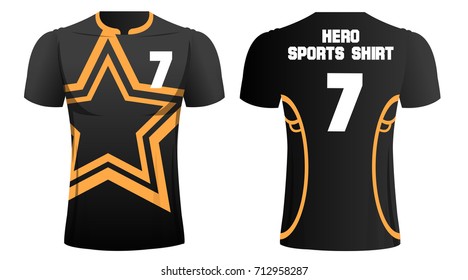 T-shirt sport design ,Vector football t-shirt template.