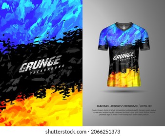 Tshirt sport grunge background for extreme jersey team, racing, cycling, football, gaming, backdrop, wallpaper.