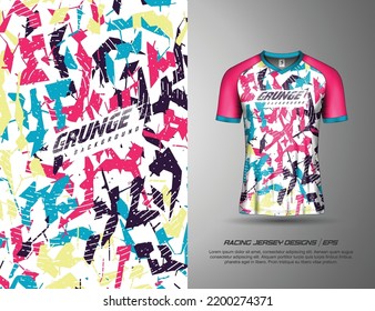 Tshirt sport grunge background for extreme jersey team, racing, cycling, football, gaming, backdrop, wallpaper.