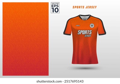 T-shirt sport jersey design template with geometric line halftone background. Sport uniform in front view. Shirt mock up for sport club. Vector Illustration