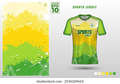 T-shirt sport jersey design template. Sport uniform in front view. Shirt mock up for sport club. Vector Illustration	