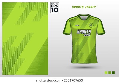 Plantilla de diseño de camiseta de jersey deportivo para juegos, deportes electrónicos, fútbol, bádminton o voleibol. Uniforme deportivo en la vista frontal para el club deportivo. Ilustración vectorial