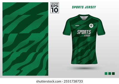 T-shirt sport jersey design template for soccer, badminton, baseball, basketball, or volleyball. Sport uniform in front view. Tshirt mock up for sport club. Vector Illustration
