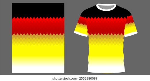 T-shirt sport jersey design template  with multiple color shades 