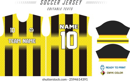 T-shirt sport jersey design template with geometric line background. Sport uniform in front view. Shirt mock up for sport club. Vector Illustration