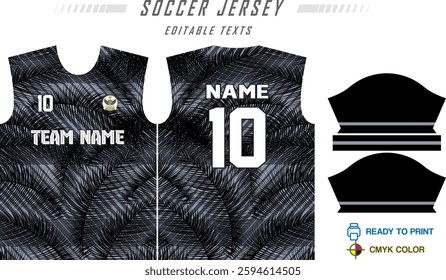 T-shirt sport jersey design template with geometric line background. Sport uniform in front view. Shirt mock up for sport club. Vector Illustration