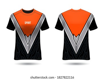 T-shirt Sport Jersey Template Design Vector