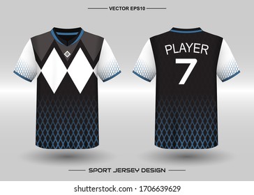 Sports Jersey Tshirt Design Concept Vector Stock Vector (royalty Free 