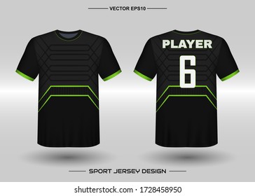 Plantilla de diseño de vectores deportivos de camisetas, parodia de la camiseta para el club de fútbol. vista frontal y posterior uniforme. Ropa Hombres adultos. Se puede usar para imprimir, marcar el equipo del logo, el equipo, el partido, el torneo